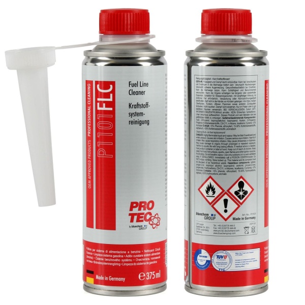 Set 2 Buc Pro Tec Fuel Line Cleaner Aditiv Curatare Sistem Alimentare Benzina 375ML PRO1101